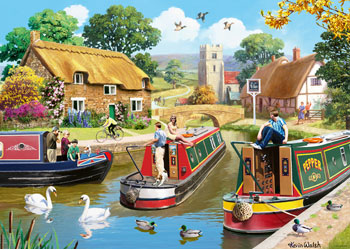 A Busy Day on the Canal 1000pc Puzzle - Ravensburger
