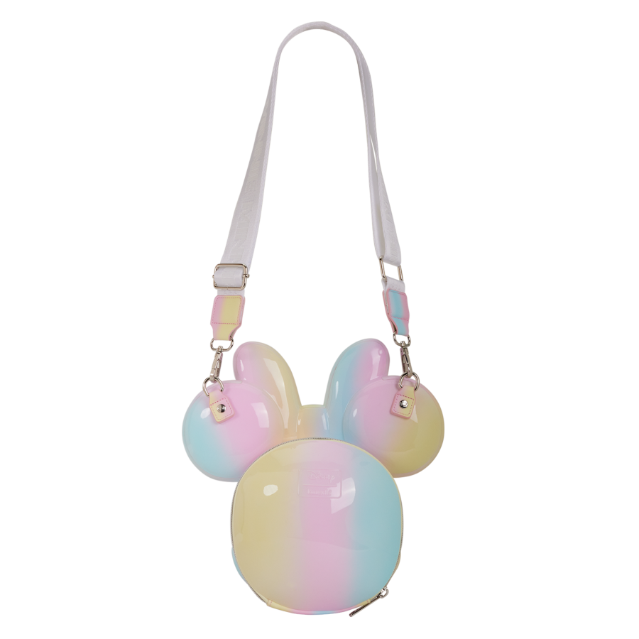 Disney - Minnie Mouse Pastel Tie Dye Molded Crossbody Bag - Loungefly