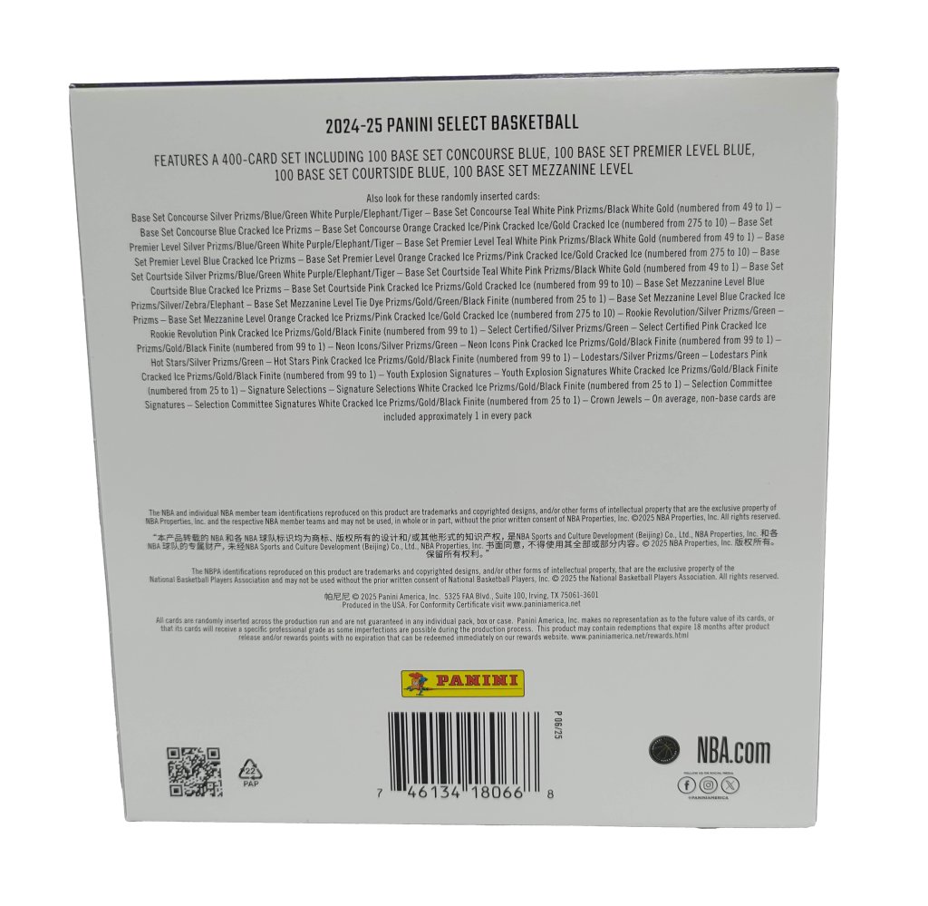 Panini Select 2024-25 NBA Basketball Trading Card Mega Box