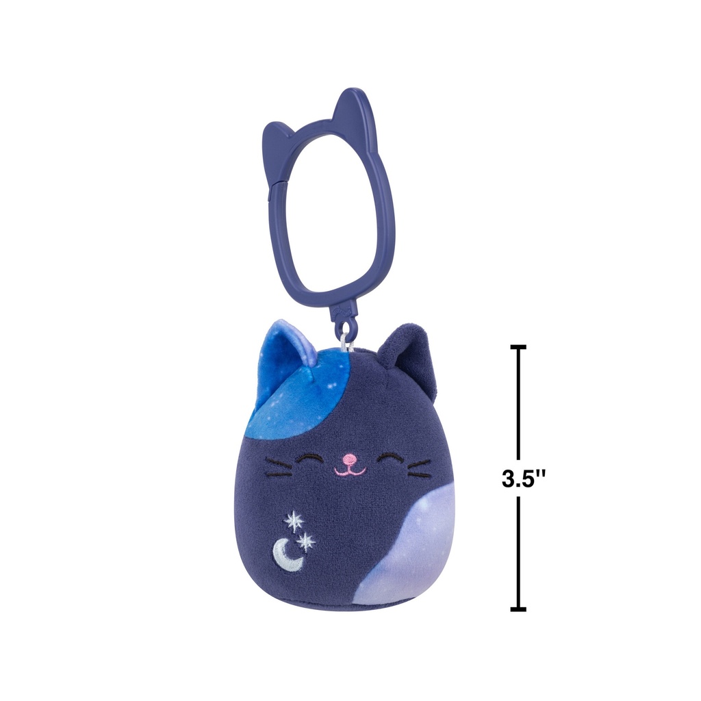 Metta the Blue Celestial Cat 3.5 Inch Squishmallows Halloween Clip-On 