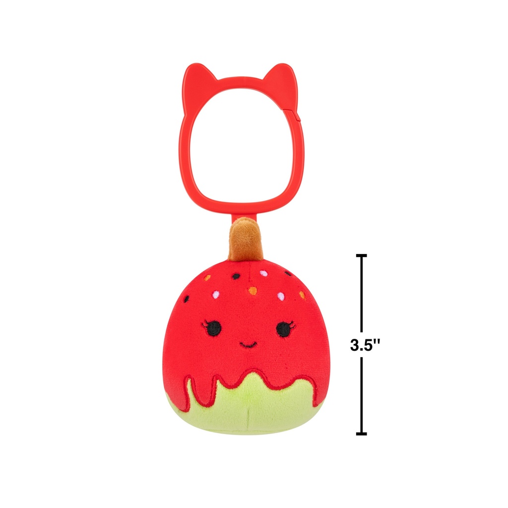 Keir the Green Candy Apple 3.5 Inch Squishmallows Halloween Clip-On 