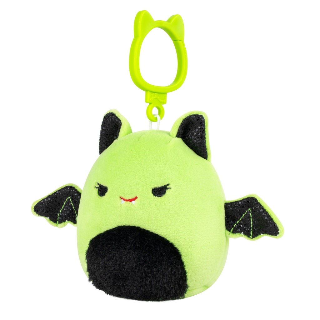 Leap the Green Bat 3.5 Inch Squishmallows Halloween Clip-On 