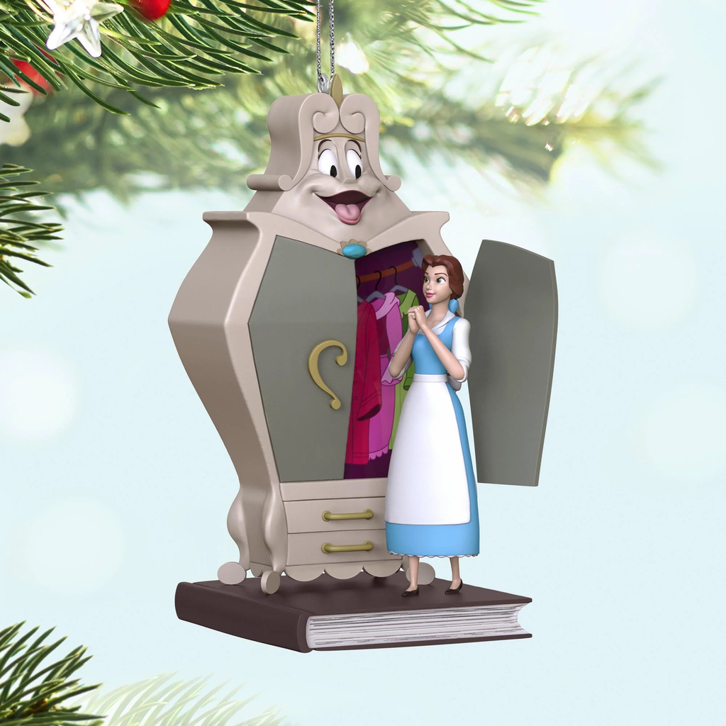 Disney Beauty and the Beast: Belle with the Wardrobe - 2025 Hallmark Keepsake Christmas Ornament 