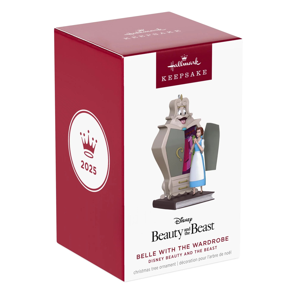 Disney Beauty and the Beast: Belle with the Wardrobe - 2025 Hallmark Keepsake Christmas Ornament 