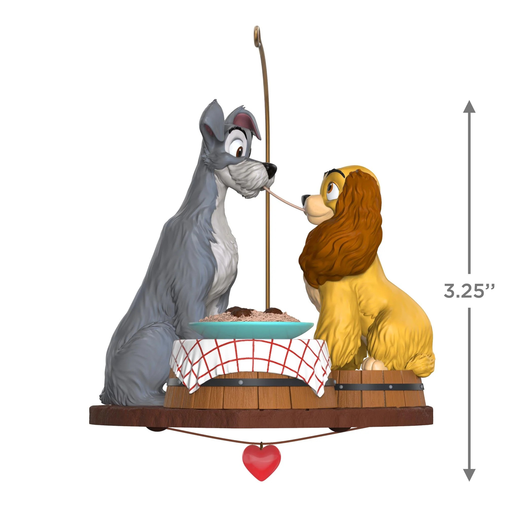Disney Lady and the Tramp: 70th Anniversary Spaghetti Supper - 2025 Hallmark Keepsake Christmas Ornament