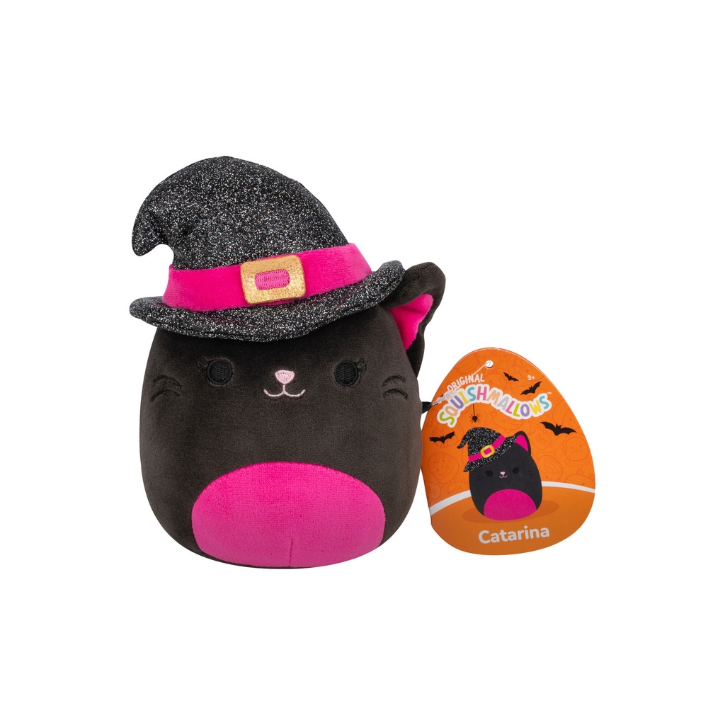 Catarina the Pink and Black Cat 5 Inch Halloween Squishmallows