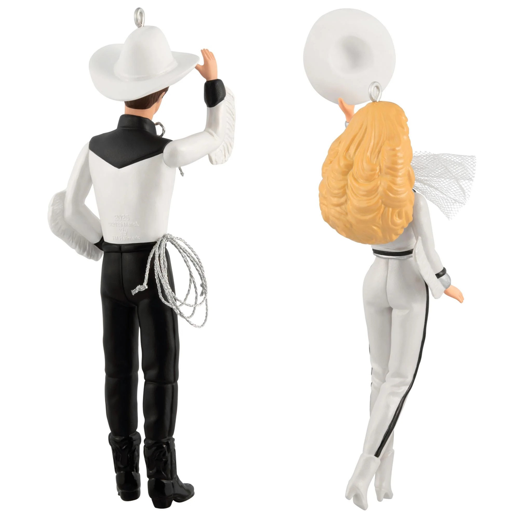 Barbie and Ken Western Stars (Set of 2) - 2025 Hallmark Keepsake Christmas Ornament 