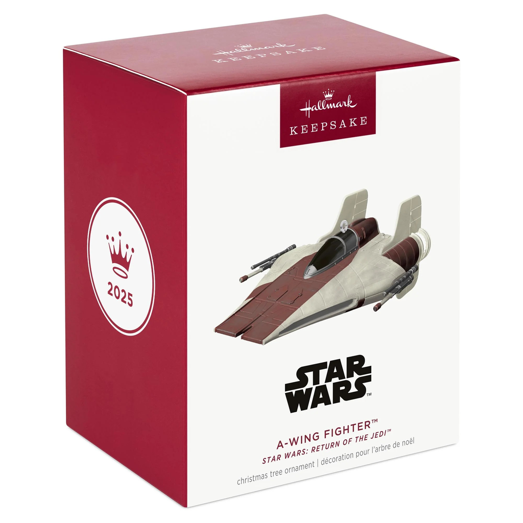 Star Wars: Return of the Jedi A-Wing Fighter - 2025 Hallmark Keepsake Christmas Ornament