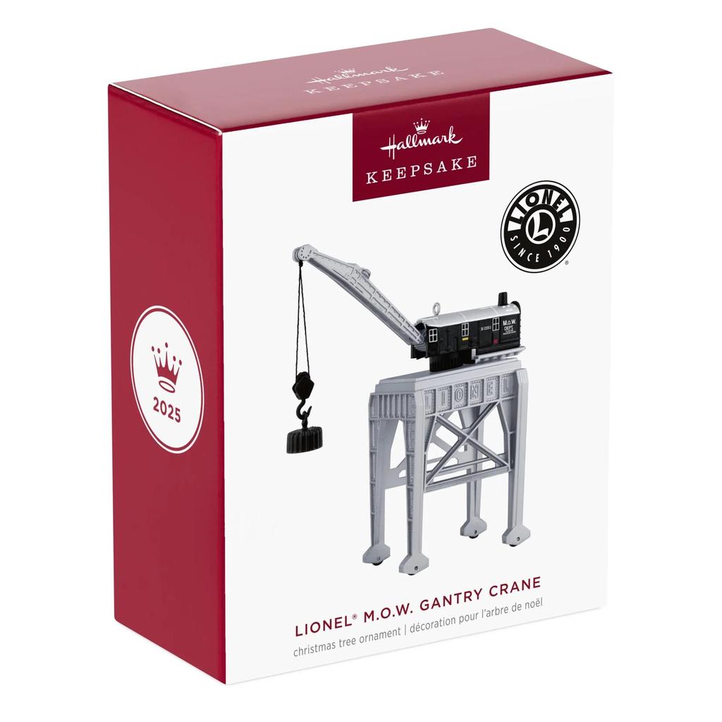 LIONEL M.O.W. Gantry Crane - 2025 Hallmark Keepsake Christmas Ornament