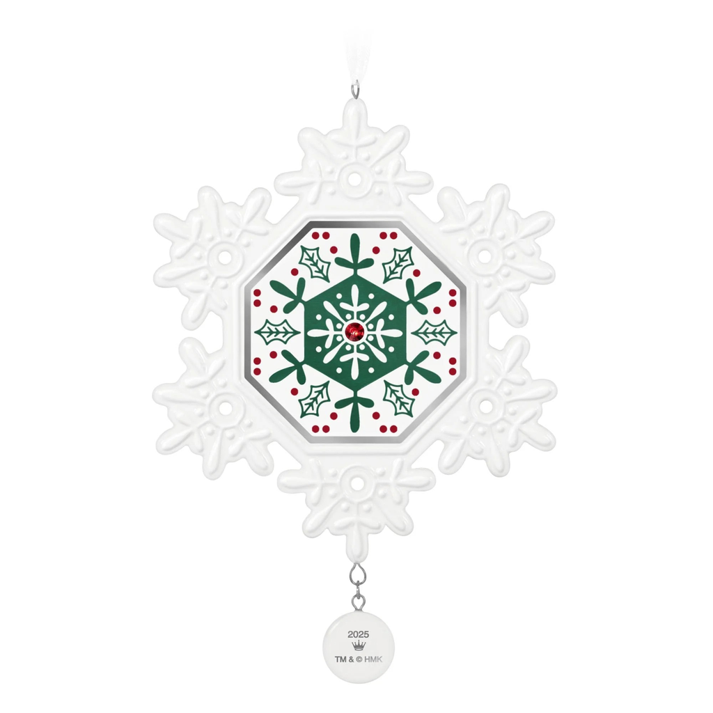 2025 Porcelain Snowflake - 2025 Hallmark Keepsake Christmas Ornament