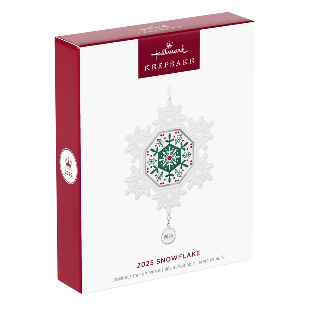 2025 Porcelain Snowflake - 2025 Hallmark Keepsake Christmas Ornament