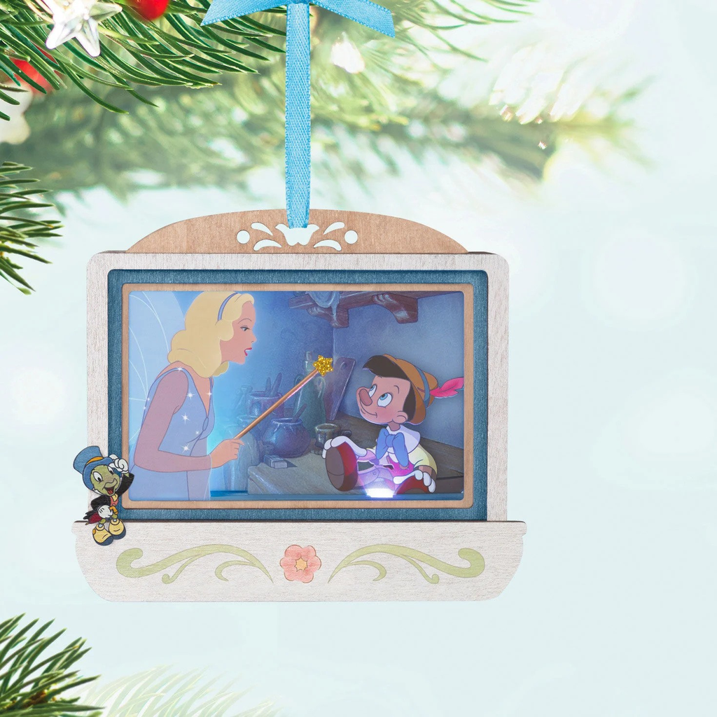 Disney Pinocchio 85th Anniversary Geppetto’s Wish Come True Papercraft With Light - 2025 Hallmark Keepsake Christmas Ornament