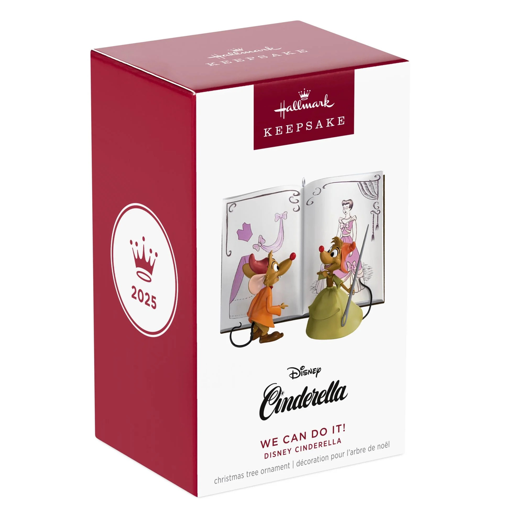 Disney Cinderella We Can Do It! - 2025 Hallmark Keepsake Christmas Ornament