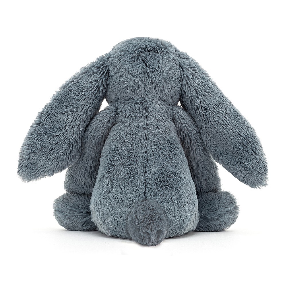 Jellycat Bashful Blossom Dusky Blue Bunny (Small) Back