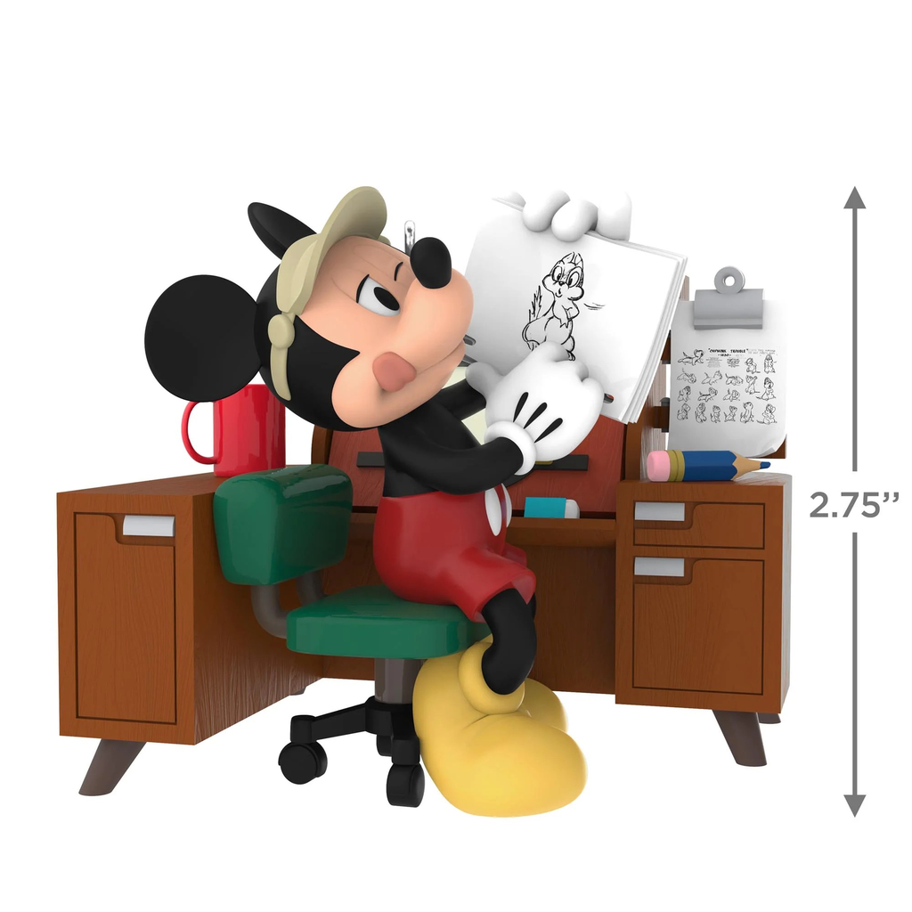 Disney Mickey Mouse From Sketch to Screen - 2025 Hallmark Keepsake Christmas Ornament