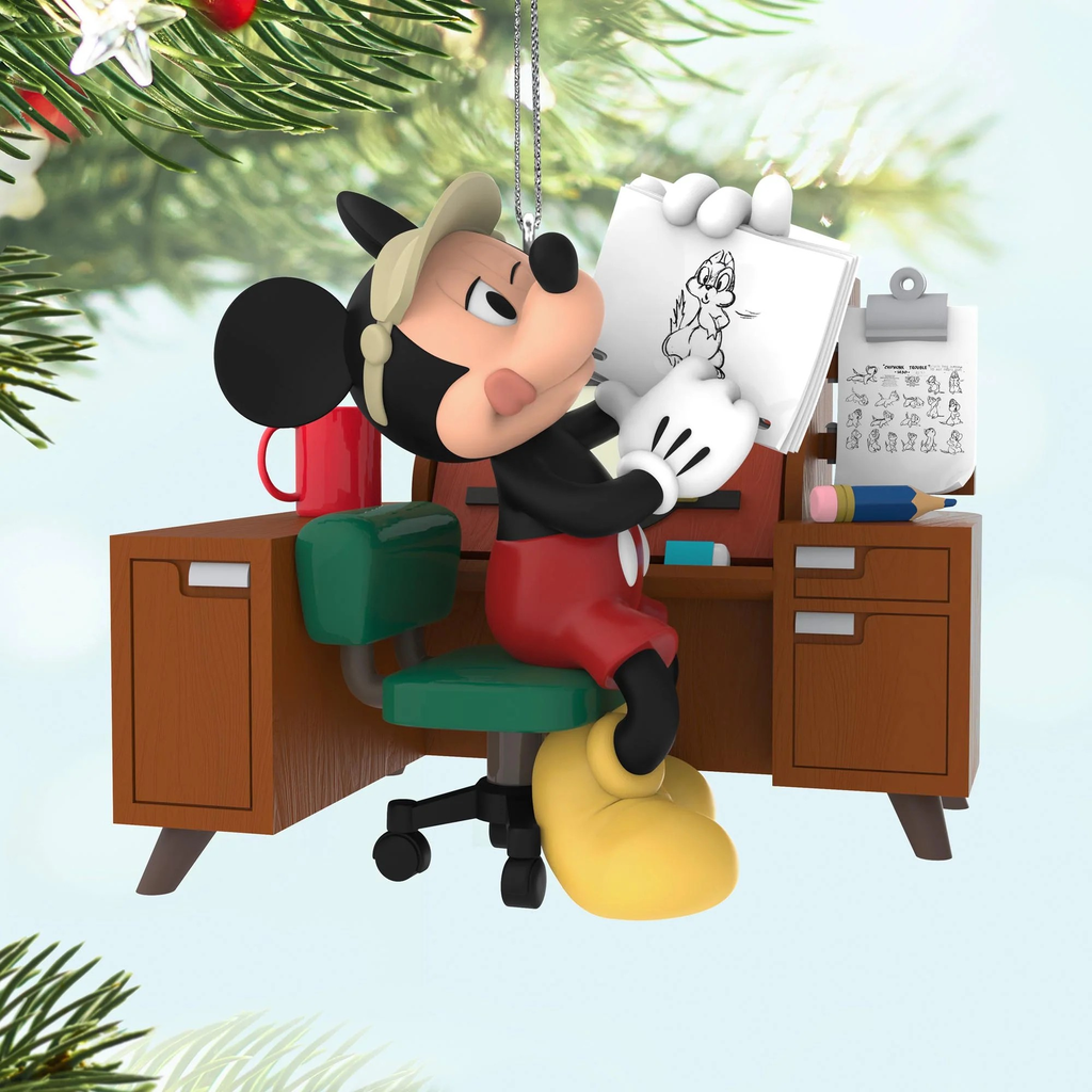 Disney Mickey Mouse From Sketch to Screen - 2025 Hallmark Keepsake Christmas Ornament