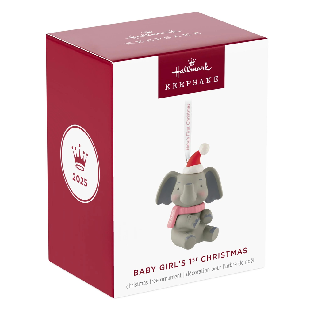 Baby Girl's 1st Christmas - 2025 Hallmark Keepsake Christmas Ornament