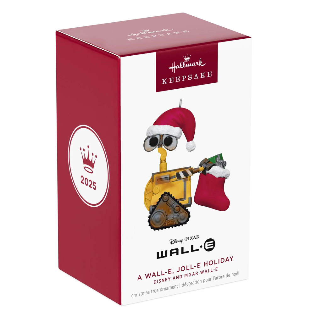 Disney and Pixar Wall-E: A Wall-E, Joll-E Holiday - 2025 Hallmark Keepsake Christmas Ornament