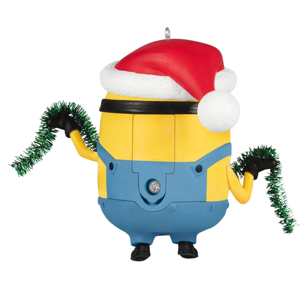 Minions: Bob Trims the Tree Ornament With Sound - 2025 Hallmark Keepsake Christmas Ornament
