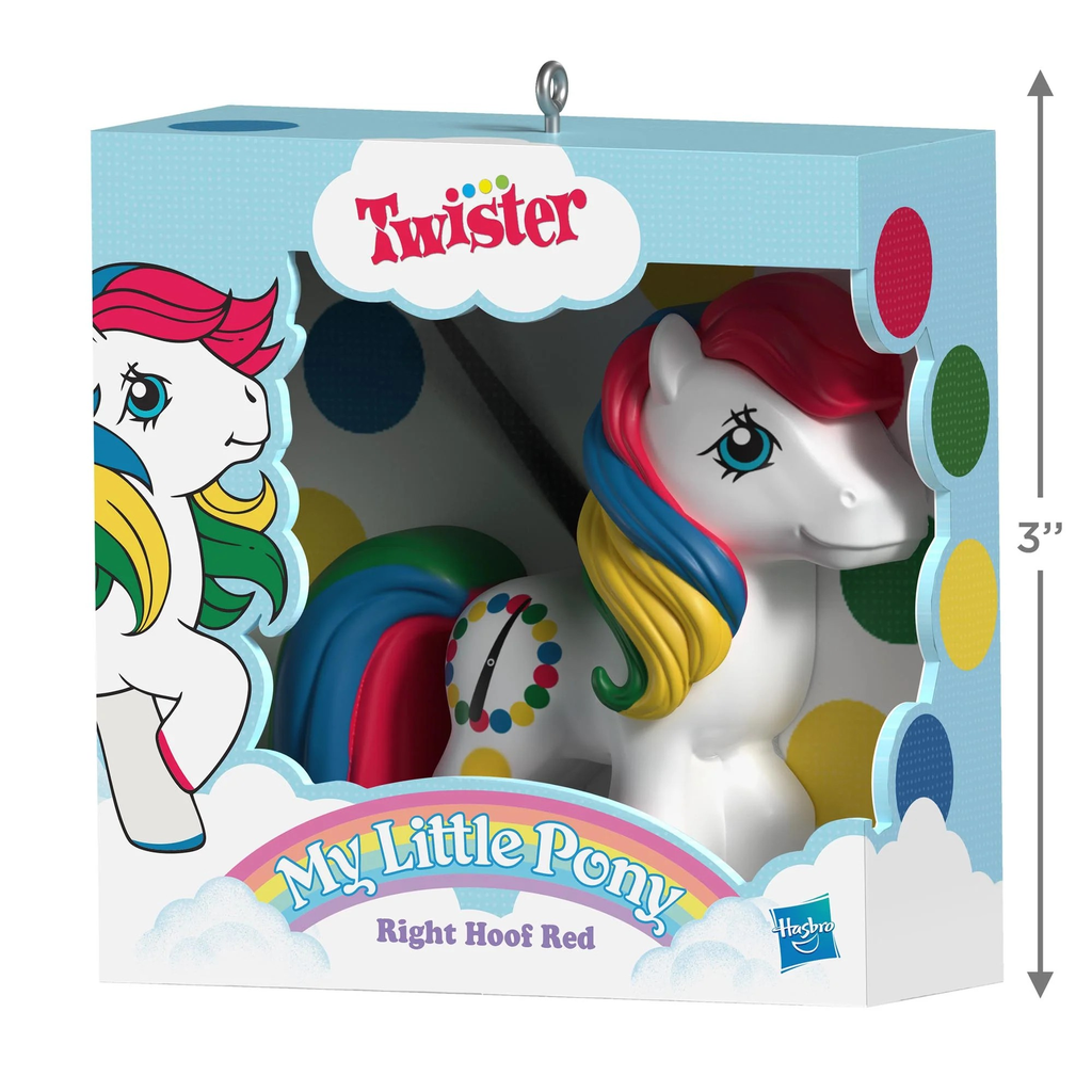 My Little Pony Retro Twister Right Hoof Red - 2025 Hallmark Keepsake Christmas Ornament