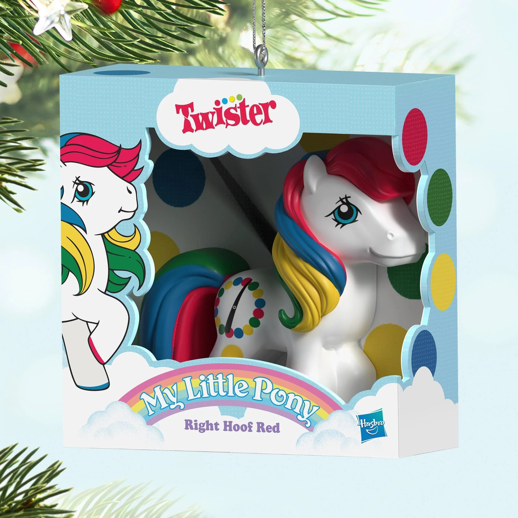 My Little Pony Retro Twister Right Hoof Red - 2025 Hallmark Keepsake Christmas Ornament