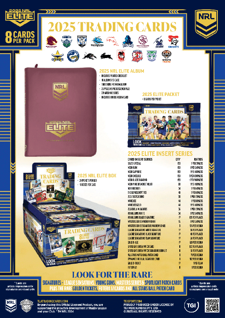 2025 NRL Elite Trading Cards Album