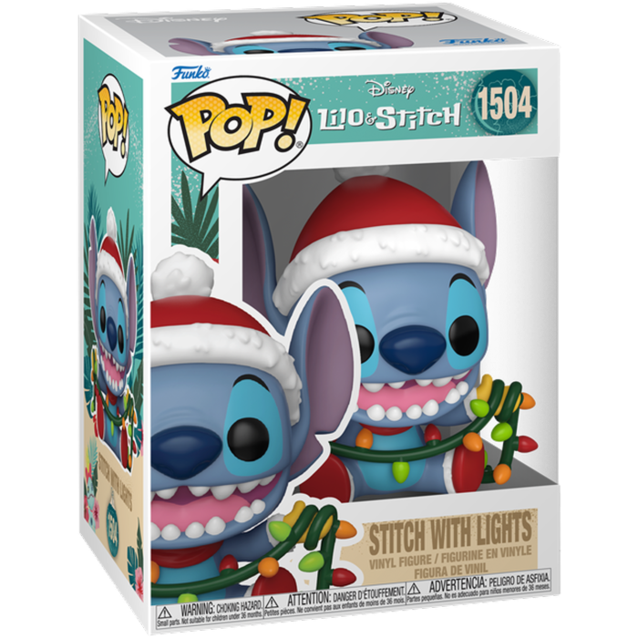 Lilo & Stitch - Stitch with Holiday Lights Funko Pop Vinyl Figure #1504