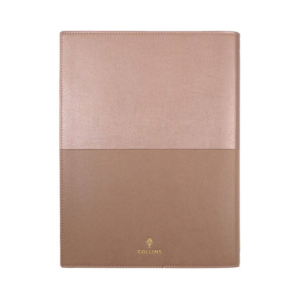 2026 Diary A5 Month-To-View (MTV) with Notes Vanessa Rose Gold - Collins Debden