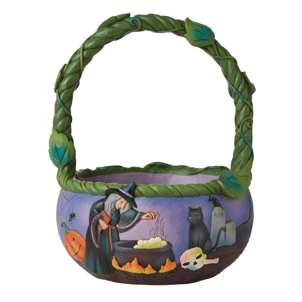 Halloween Basket "A Friendly Scare Is In The Air" - Heartwood Creek Collection By Jim Shore