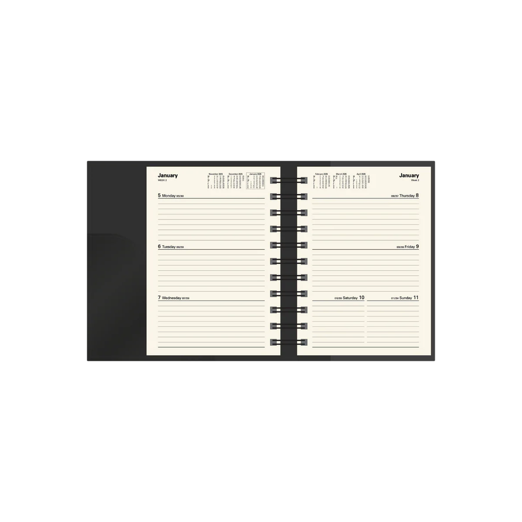 2026 Diary A6 Week-To-View (WTV) Vanessa Purple - Collins Debden