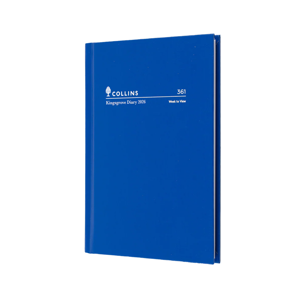 2026 Diary A6 Week-To-View (WTV) Kingsgrove Blue - Collins Debden