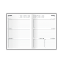 2026 Diary A4 Week-To-View (WTV) Kyoto Black - Collins Debden
