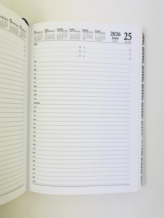 2026 Diary A5 Day-To-Page (DTP) Amalfi - Ozcorp