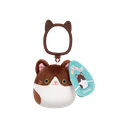 Glaudini the Brown Tuxedo Cat 3.5 inch Squishmallows Clip-on