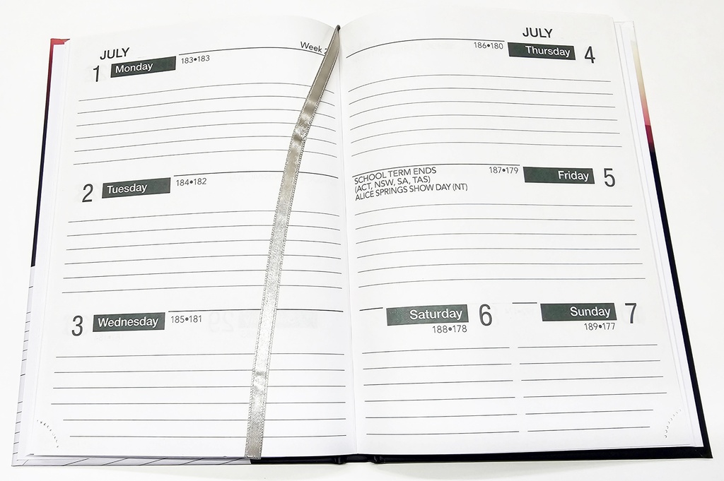 2026 Diary A5 Week-To-View (WTV) Big Print Case Bound - The Last Diary Company