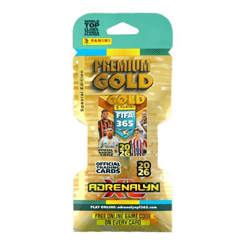 FIFA 365 Adrenalyn XL 2026 Soccer Premium Gold Eco Blister Pack