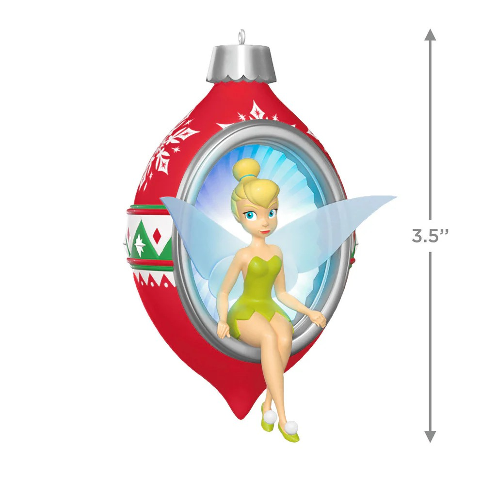 Disney Tinkerbell: Trimming the Tree with Tink Light Up Ornament - 2025 Hallmark Keepsake Christmas Ornament