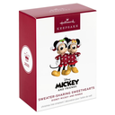 Disney Mickey and Minnie Mouse: Sweater-Sharing Sweethearts - 2025 Hallmark Keepsake Christmas Ornament