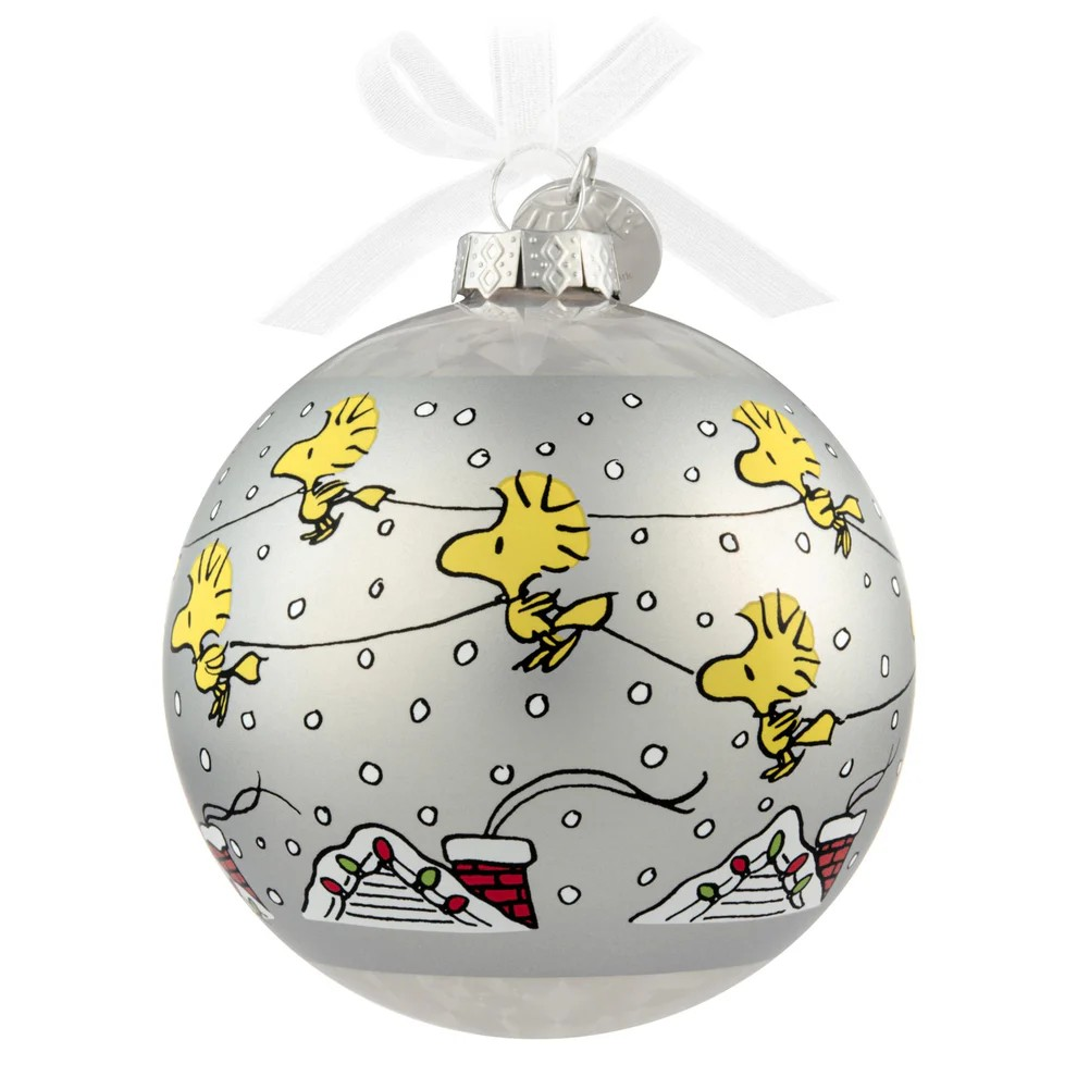 Peanuts 75th Anniversary: Special Edition Glass Ball - 2025 Hallmark Keepsake Christmas Ornament