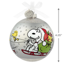 Peanuts 75th Anniversary: Special Edition Glass Ball - 2025 Hallmark Keepsake Christmas Ornament