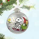 Peanuts 75th Anniversary: Special Edition Glass Ball - 2025 Hallmark Keepsake Christmas Ornament