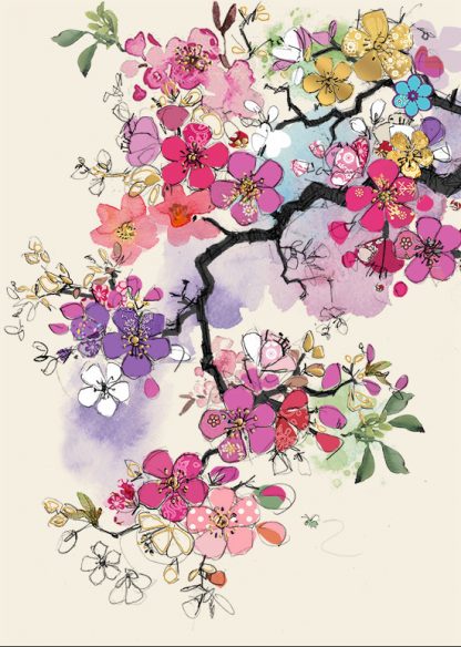Bug Art - A5 Floral Notebook (Cherry Blossoms)