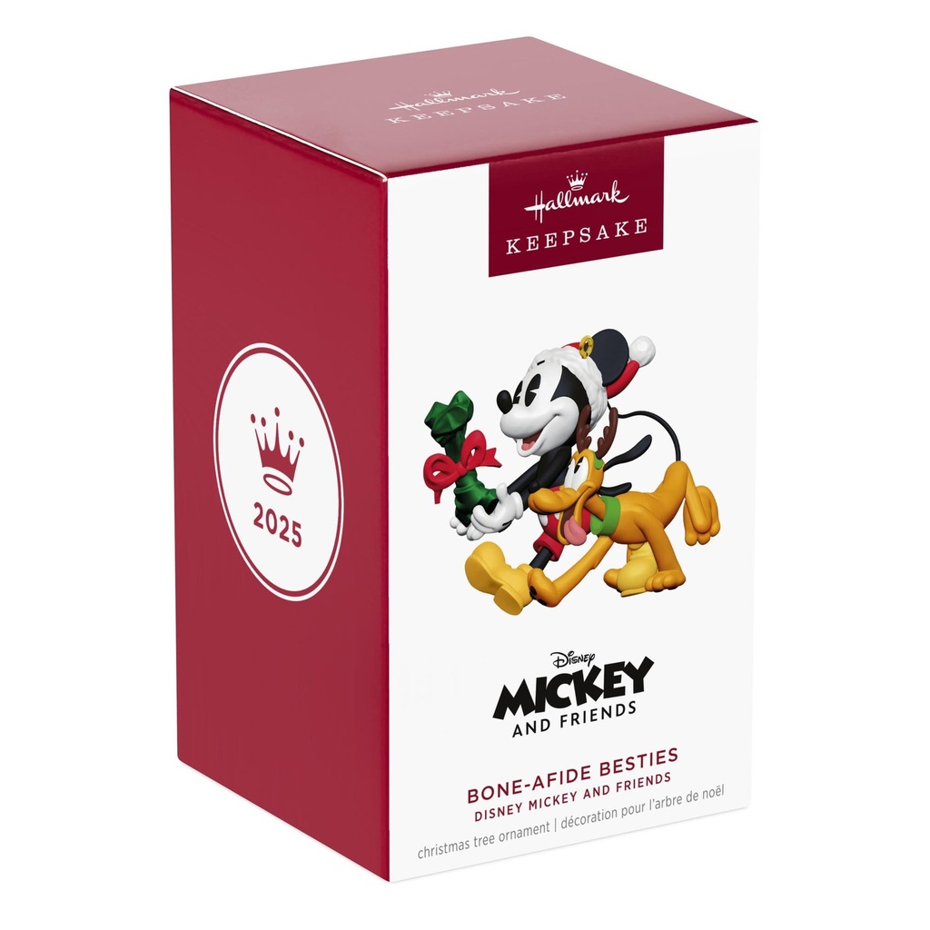 Disney Mickey and Friends: Bone-Afide Besties - 2025 Hallmark Keepsake Christmas Ornament