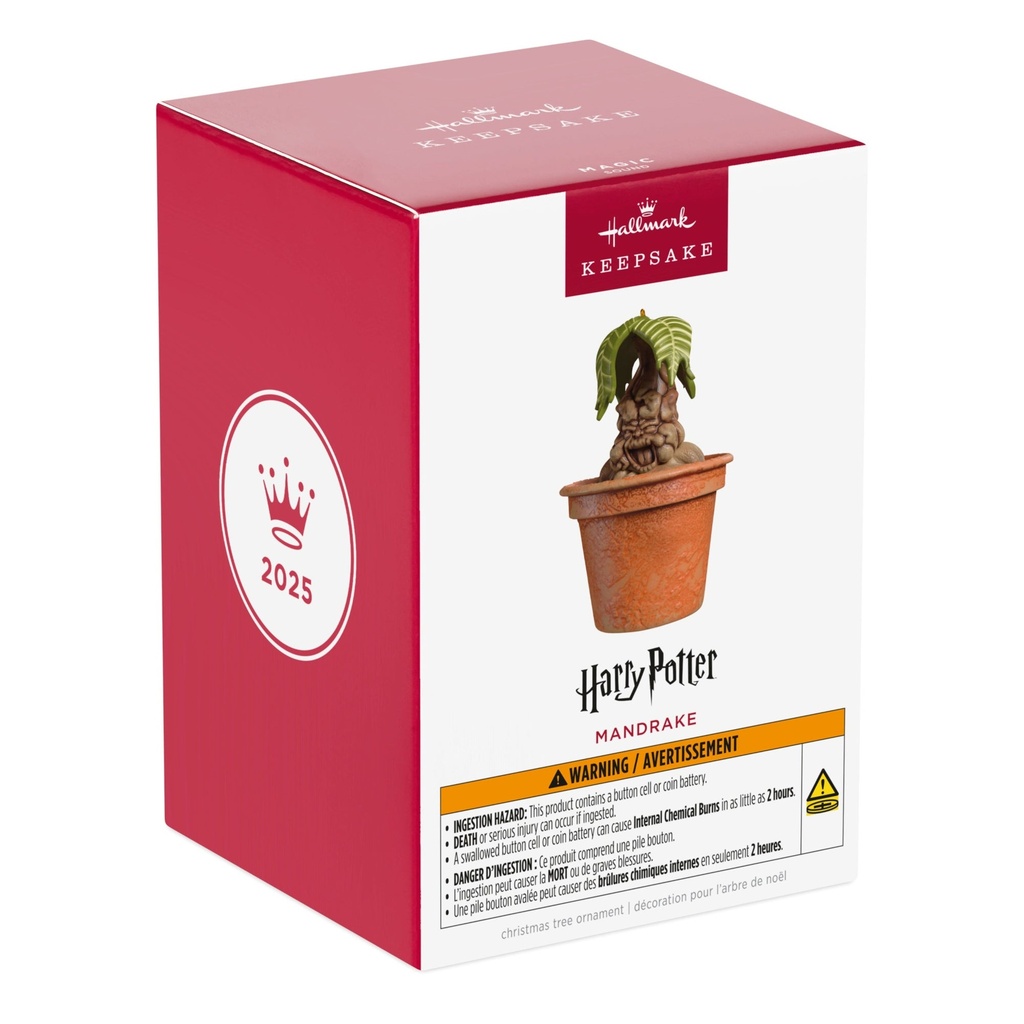Harry Potter: Mandrake with Sound and Light - 2025 Hallmark Keepsake Christmas Ornament