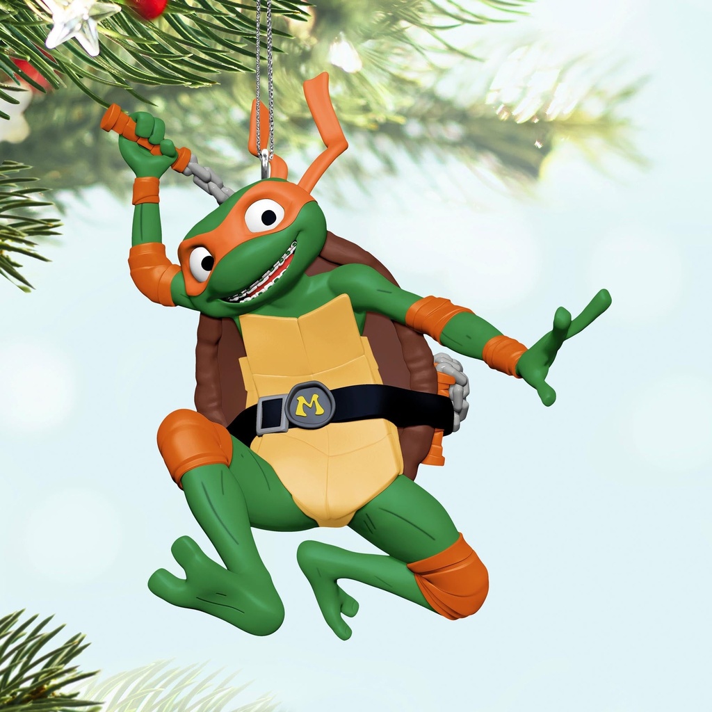 Nickelodeon Teenage Mutant Ninja Turtles: Mutant Mayhem Michelangelo - 2025 Hallmark Keepsake Christmas Ornament