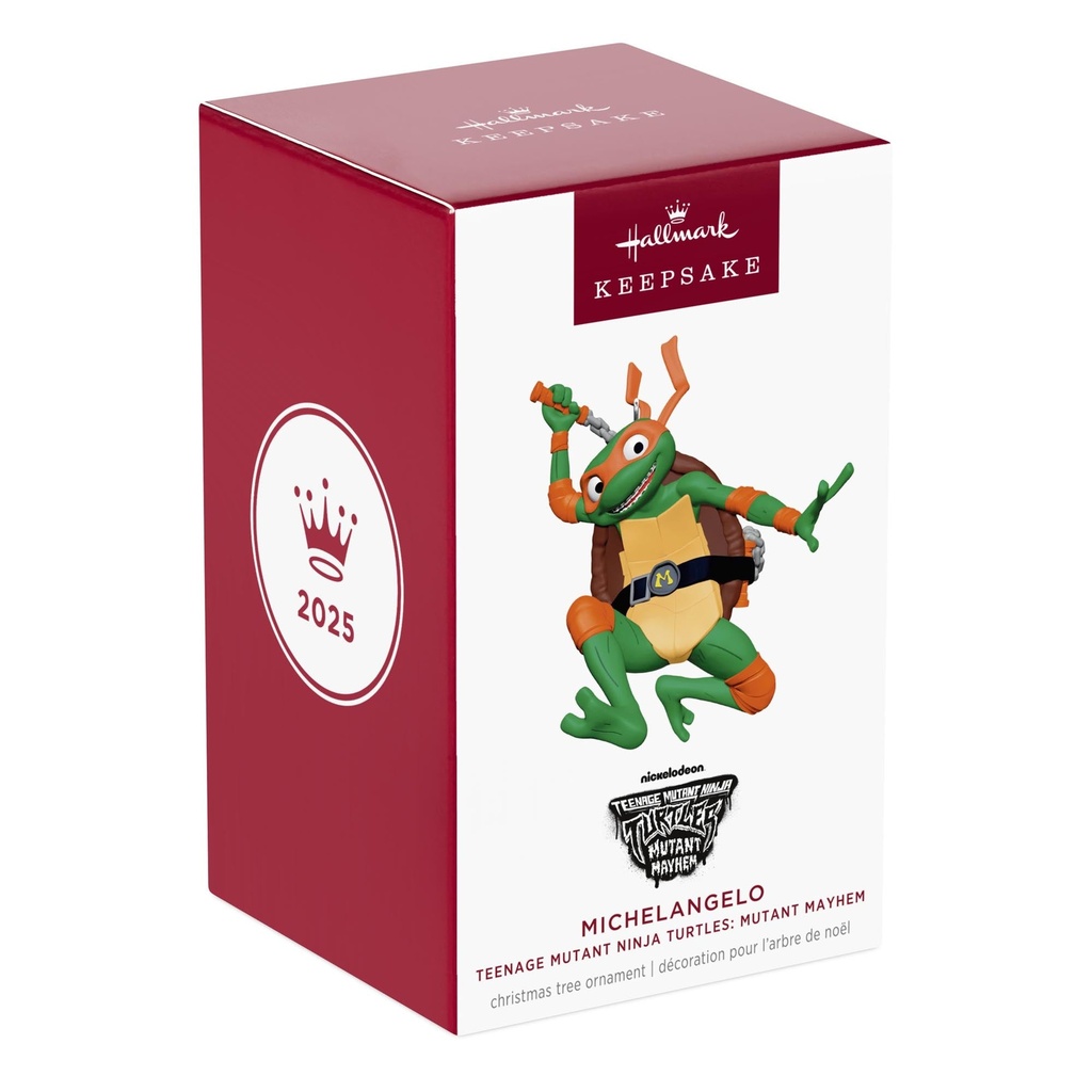 Nickelodeon Teenage Mutant Ninja Turtles: Mutant Mayhem Michelangelo - 2025 Hallmark Keepsake Christmas Ornament