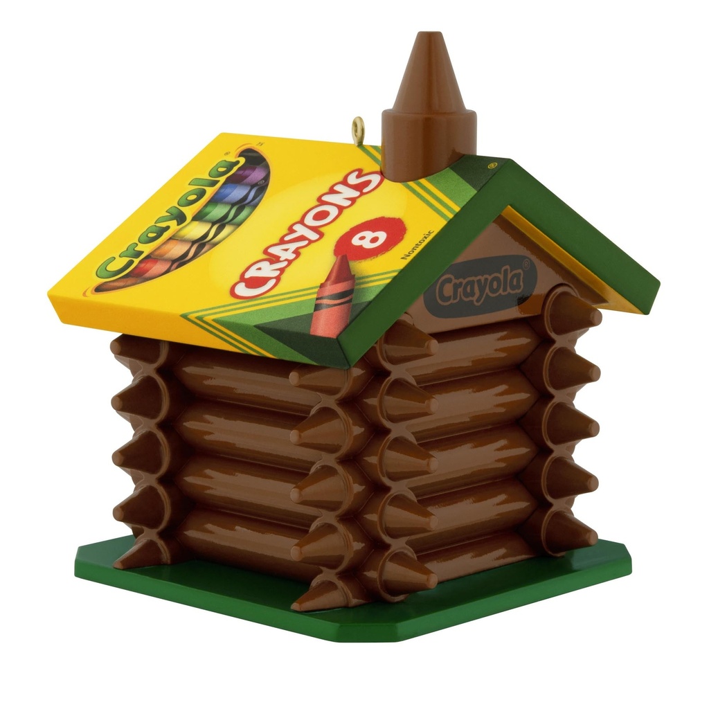 Crayola Colourful Log Cabin - 2025 Hallmark Keepsake Christmas Ornament