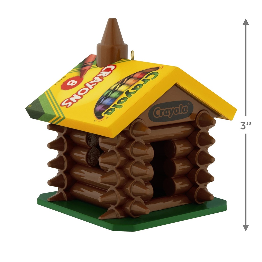 Crayola Colourful Log Cabin - 2025 Hallmark Keepsake Christmas Ornament