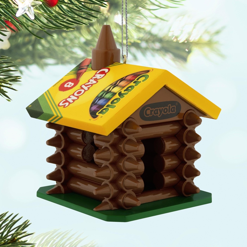 Crayola Colourful Log Cabin - 2025 Hallmark Keepsake Christmas Ornament