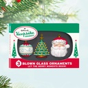 Nifty Fifties Blown Glass Ornaments (Set of 3) - 2025 Hallmark Keepsake Christmas Ornament